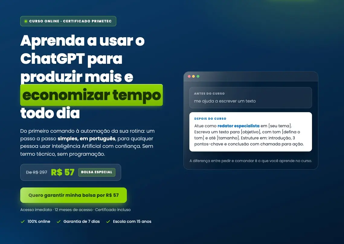 Curso ChatGPT na prática