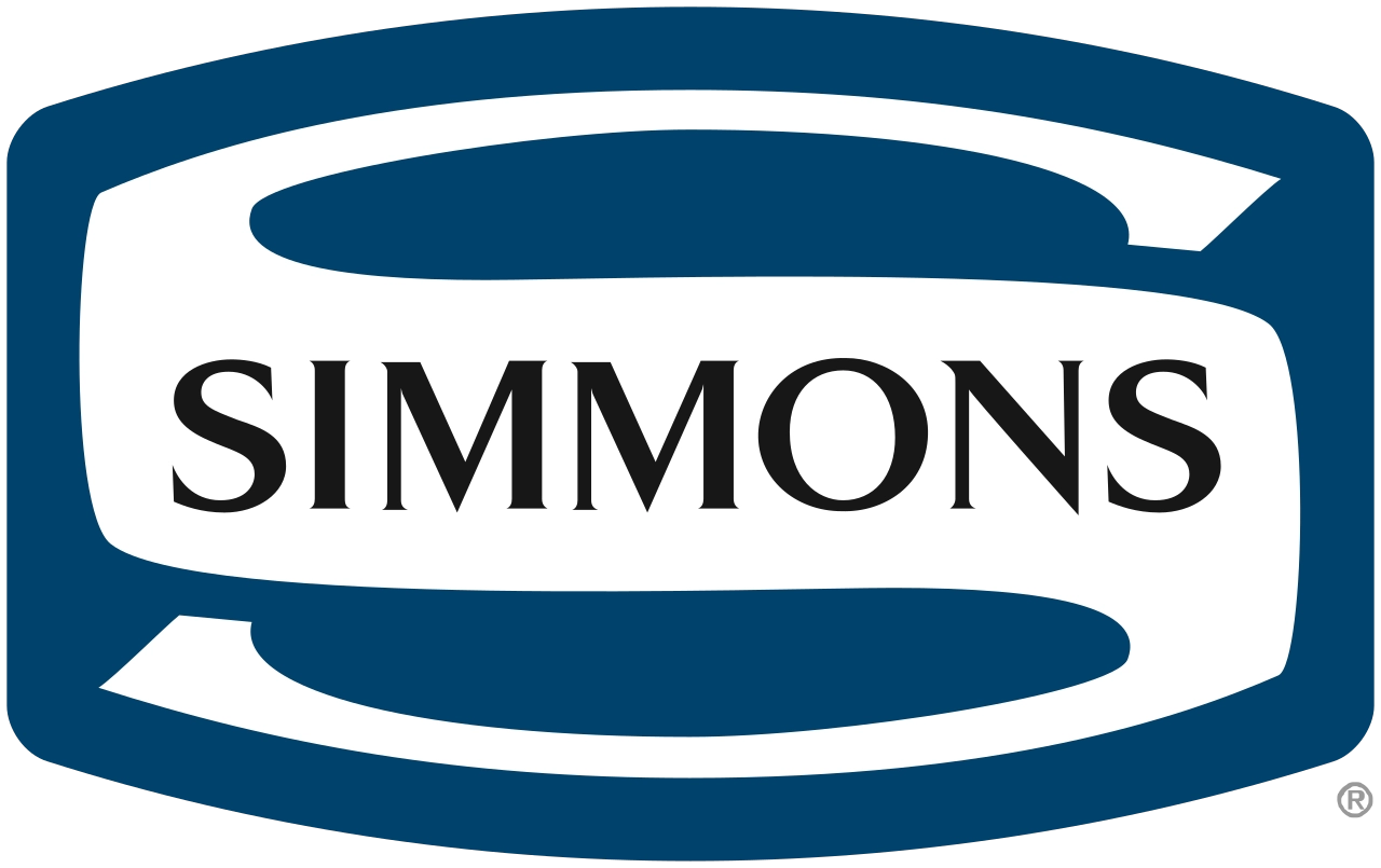 Logo Colchões Simmons, cliente da TECLA K